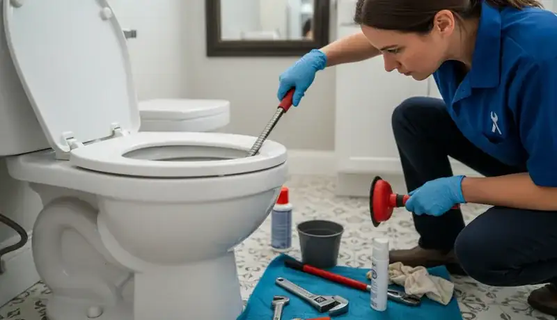 Expert Plumbing Pro - clogged-toilet-repair